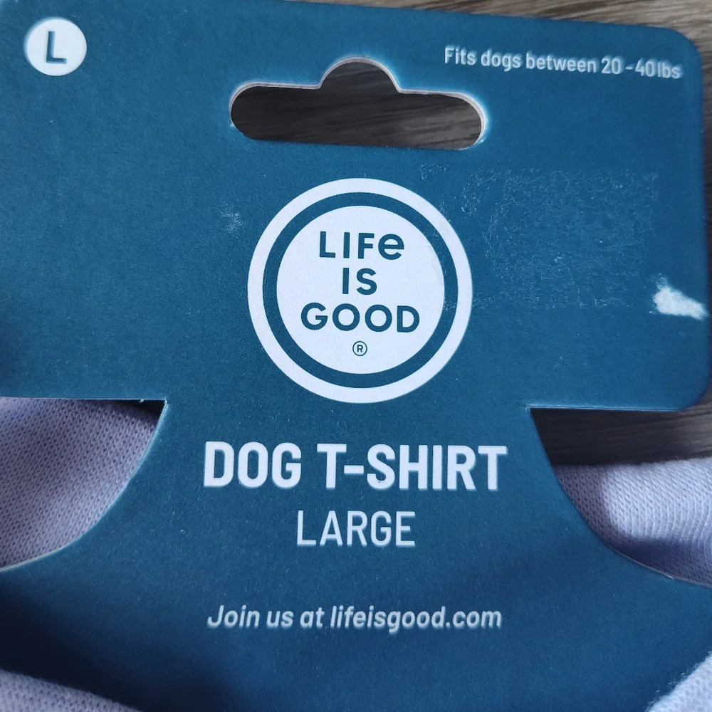 🆕Dog Life T-Shirt Sz L (20-40lbs) NWT